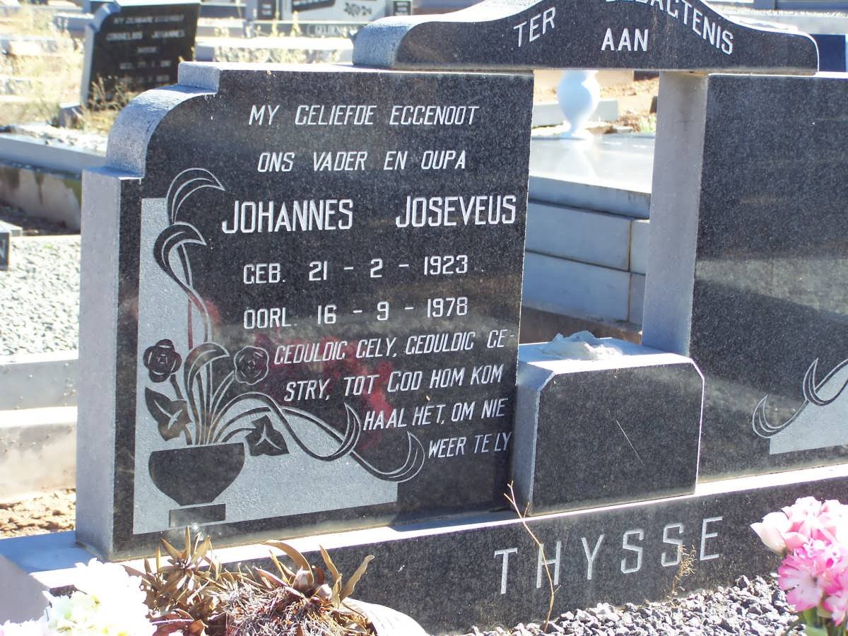 THYSSE Johannes Joseveus 1923-1978