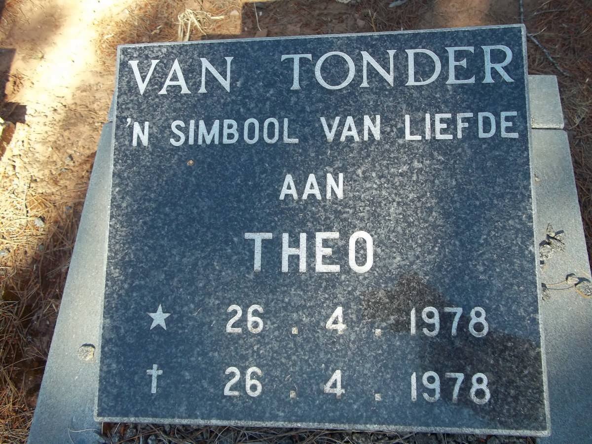 TONDER Theo, van 1978-1978