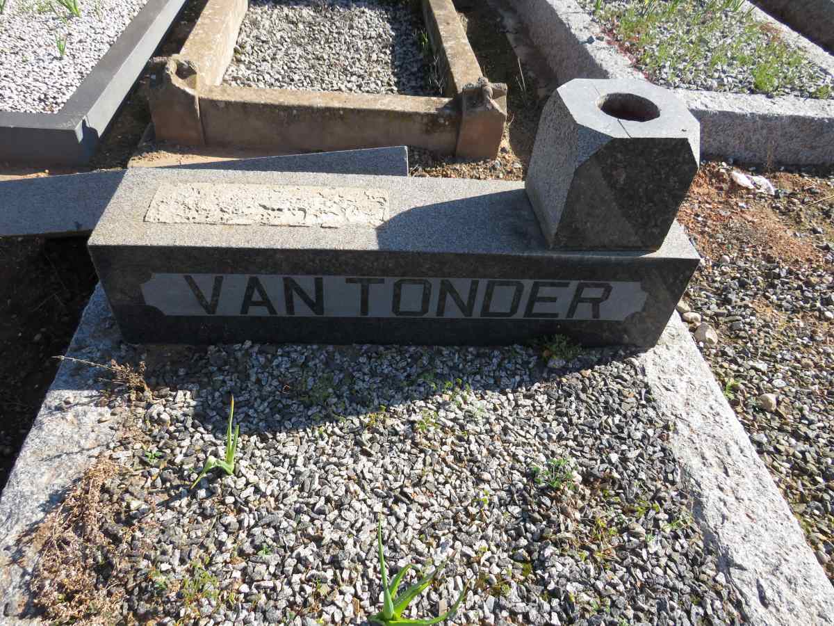 TONDER Sarel Petrus, van 1934-1963_1