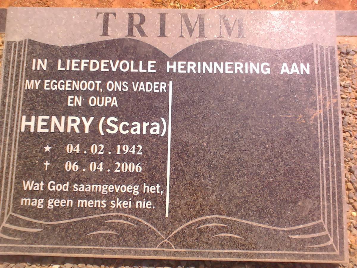 TRIMM Henry 1942-2006