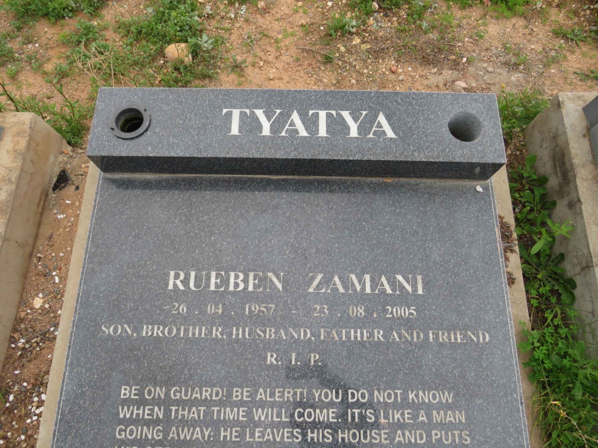 TYATYA Rueben Zamani 1957-2005