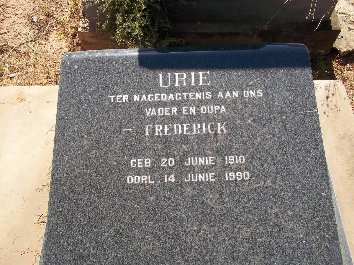 URIE Frederick 1910-1990