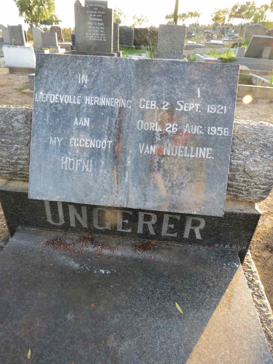 UNGERER Hofni 1921-1956