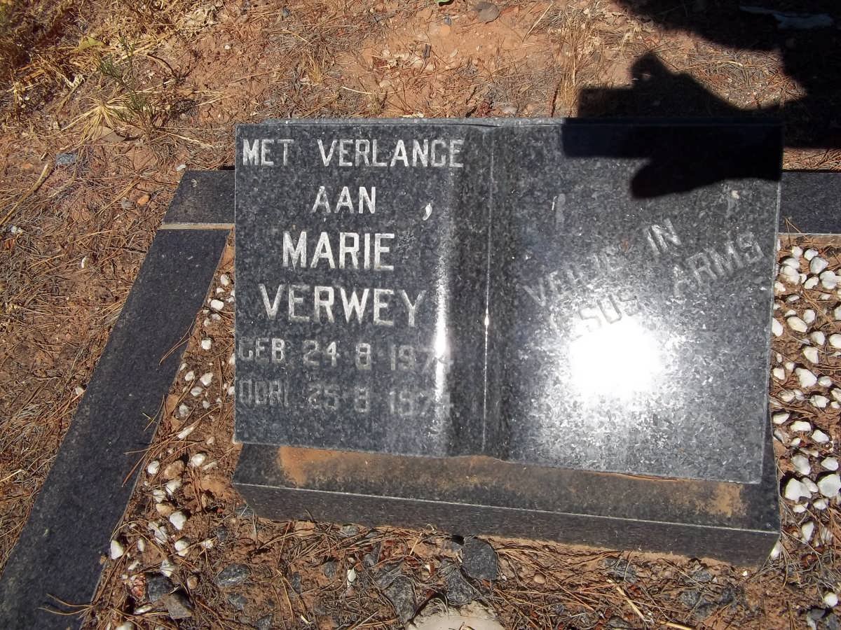 VERWEY Marie 1974-1974