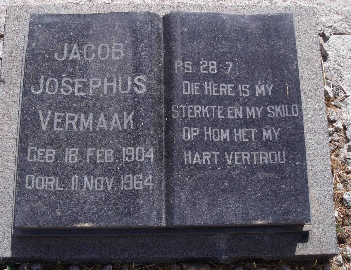VERMAAK Jacob Josephus 1904-1964