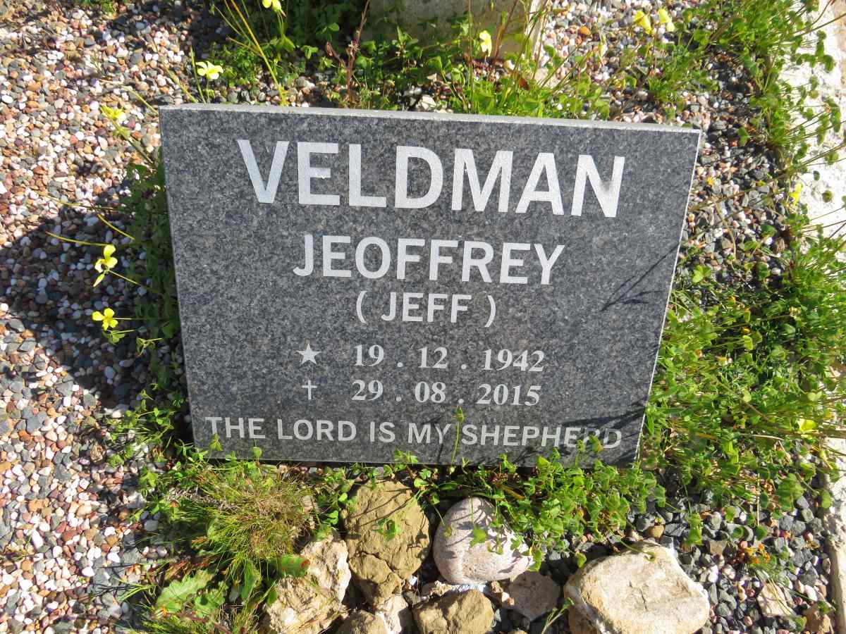 VELDMAN Jeoffrey 1942-2015