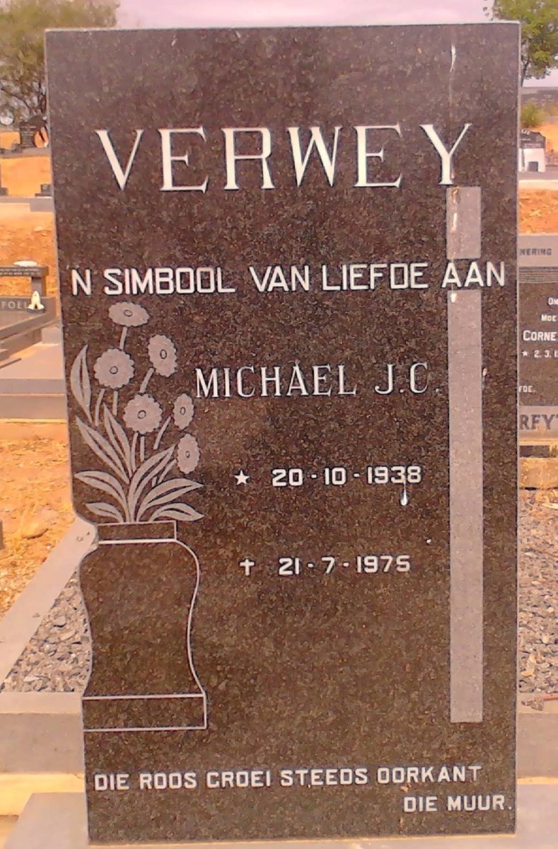 VERWEY Michael J.C. 1938-1975