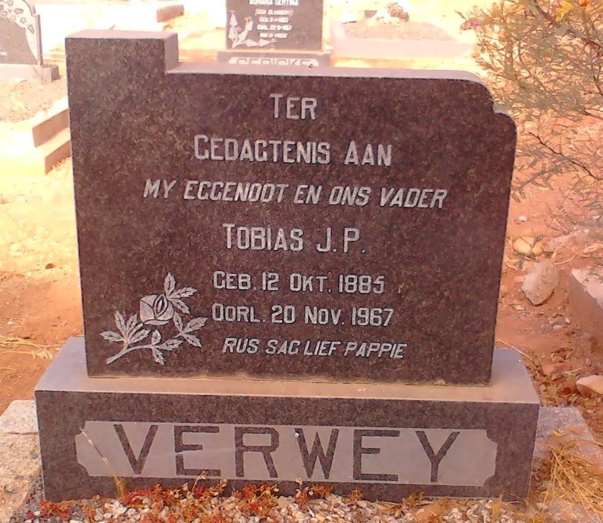 VERWEY Tobias J.P. 1885-1967