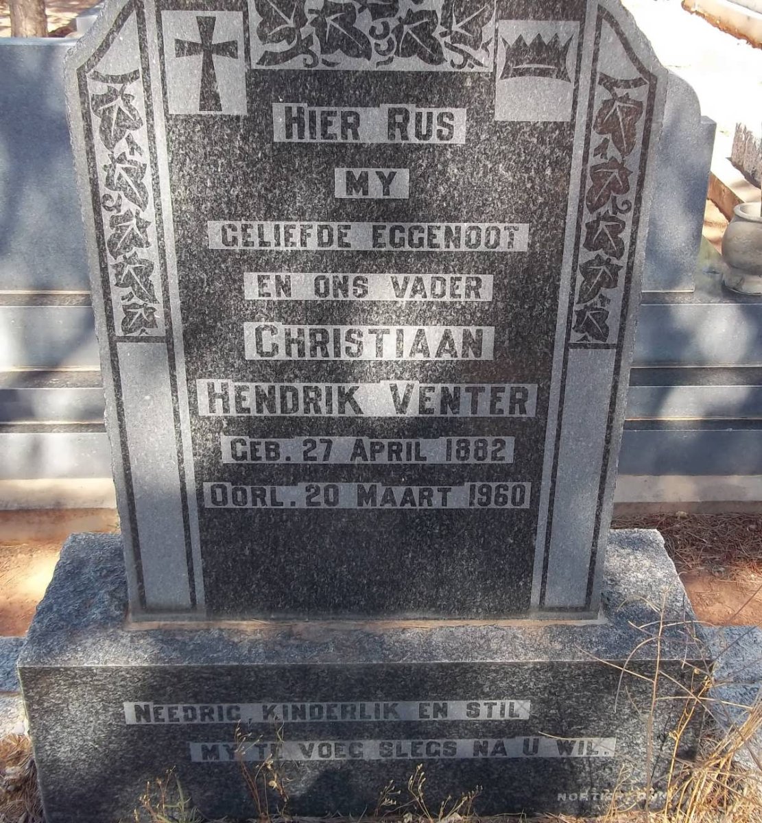 VENTER Christiaan Hendrik 1882-1960