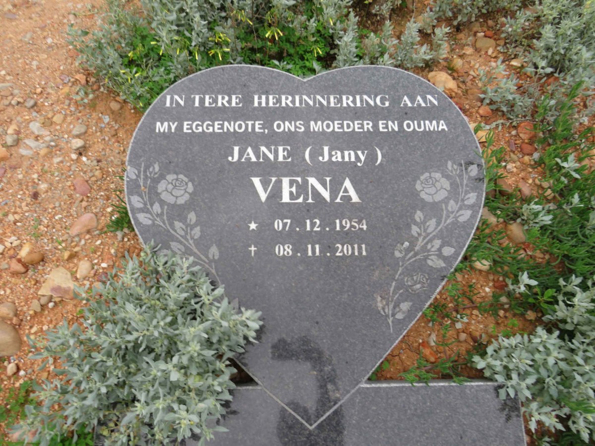 VENA Jane 1954-2011