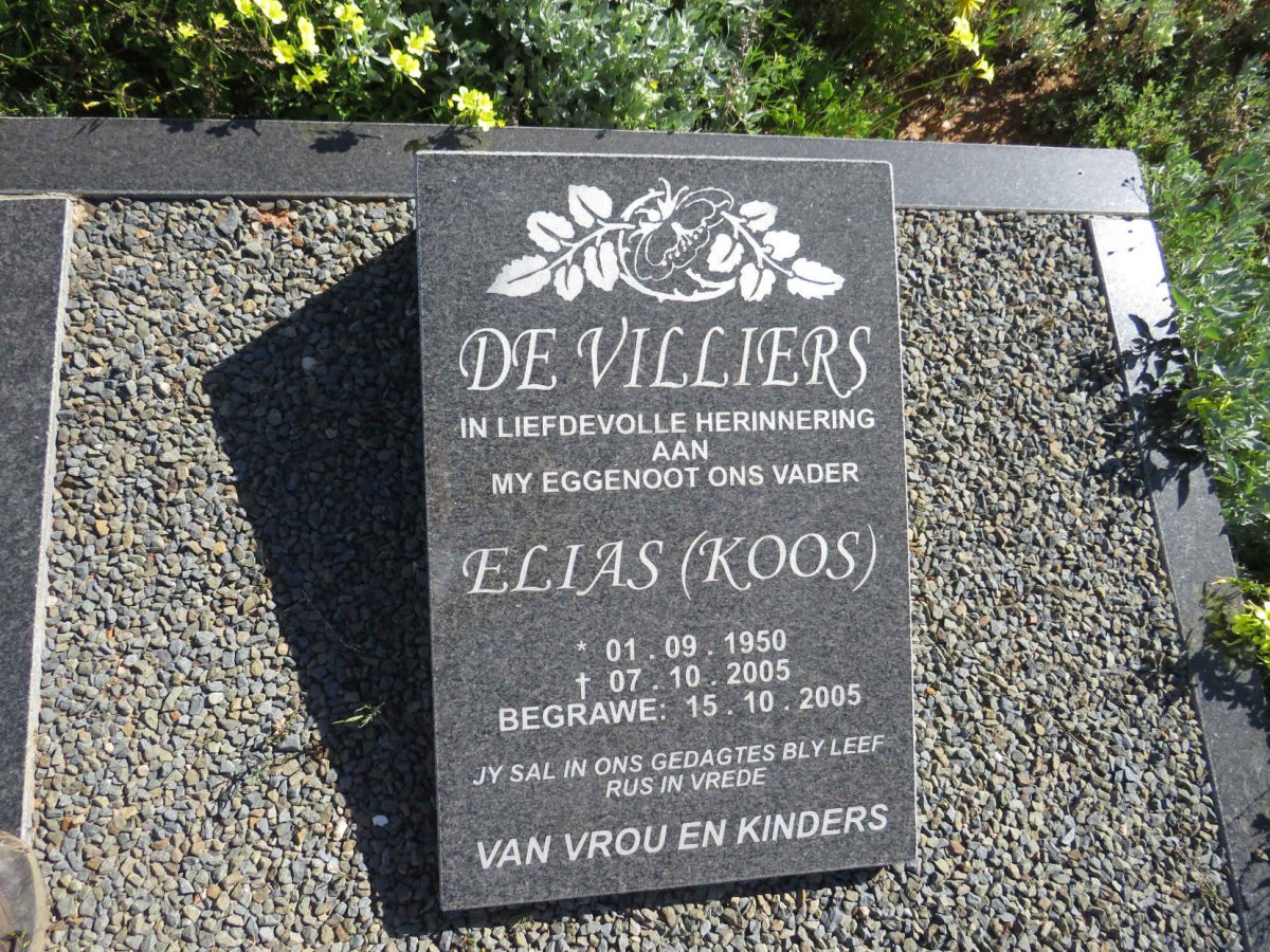 VILLIERS Elias, de 1950-2005