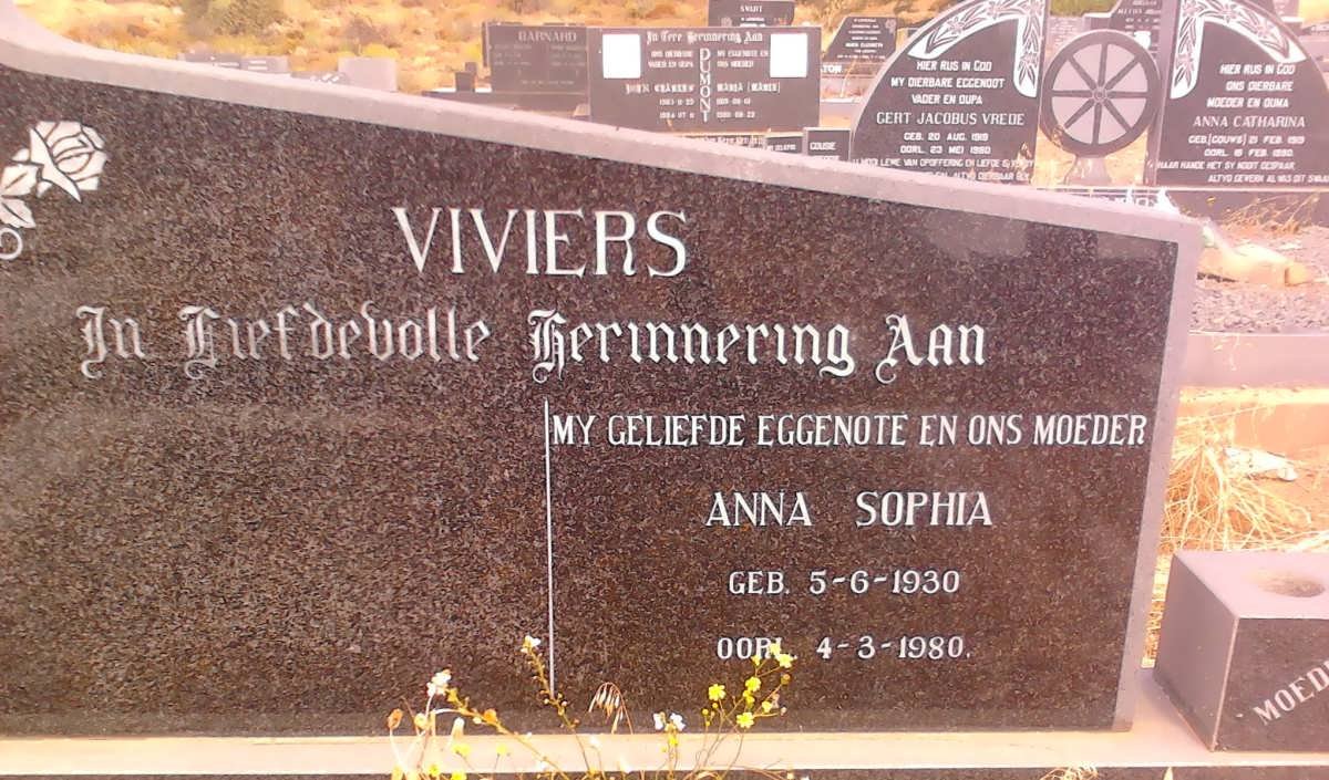 VIVIERS Anna Sophia 1930-1980