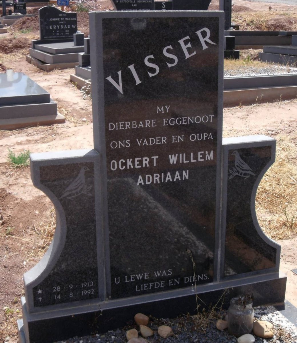VISSER Ockert Willem Adriaan 1913-1992