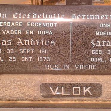 VLOK Lucas Andries 1911-1973 &amp; Sarah 1910-1994