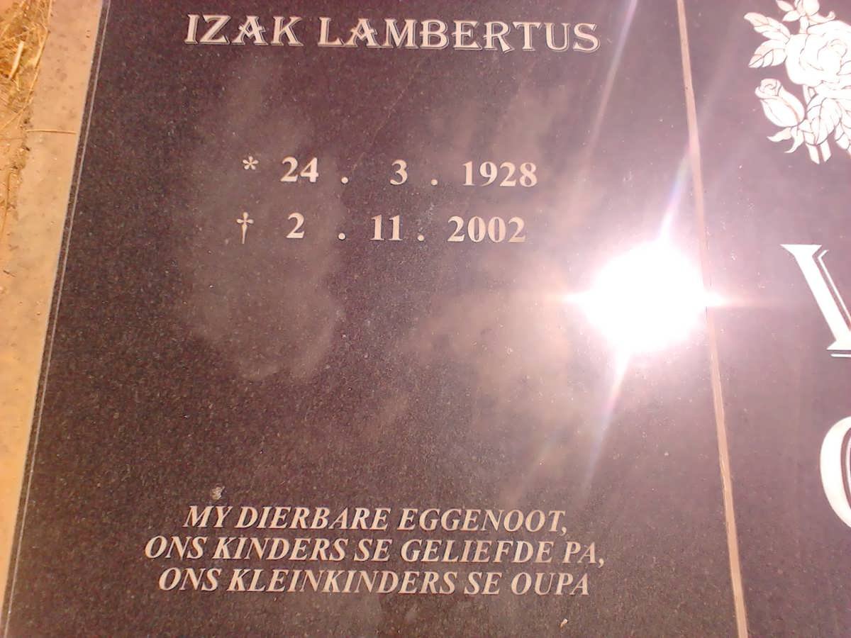 VOS Izak Lambertus 1928-2002