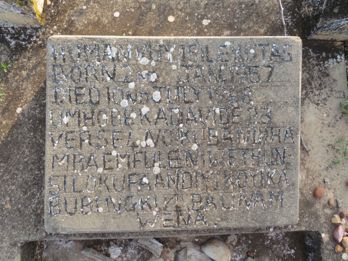 VUYISILEKUTAS Human 1957-1968
