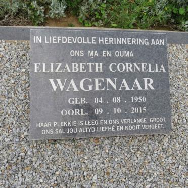 WAGENAAR Elizabeth Cornelia 1950-2015