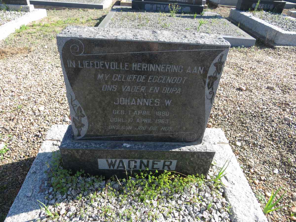 WAGNER Johannes W. 1890-1963