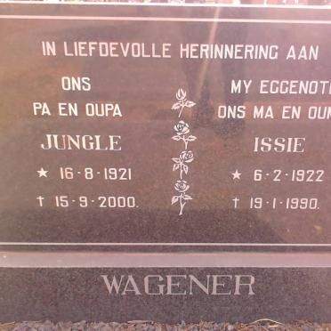 WAGENAAR Jungle 1921-2000 &amp; Issie 1922-1990