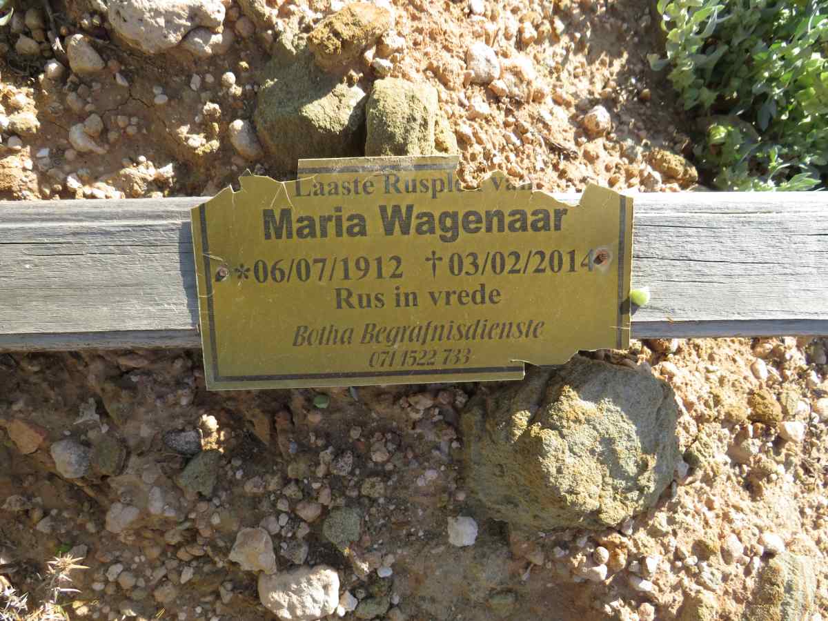 WAGENAAR Maria 1912-2014
