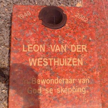 WESTHUIZEN Leon, van der