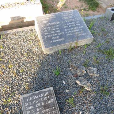 WESTHUIZEN Frederik J., v.d. 1917-1955 & Dina DE VILLIERS 1918-2002 :: VAN DER WESTHUIZEN Hermanus 1947-1960