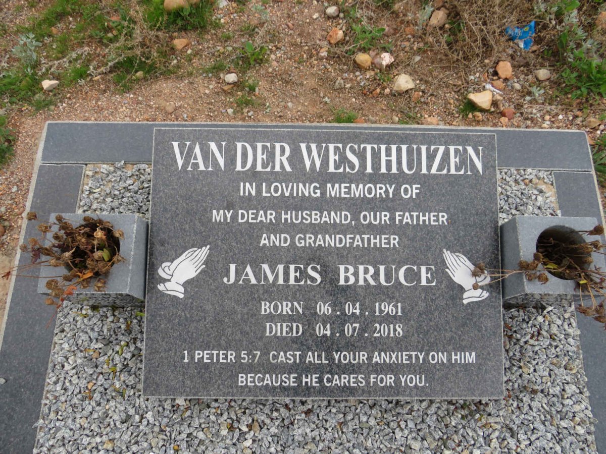 WESTHUIZEN James Bruce, van der 1961-2018