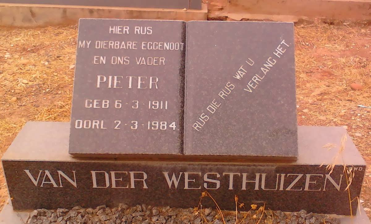 WESTHUIZEN Pieter, van der 1911-1984