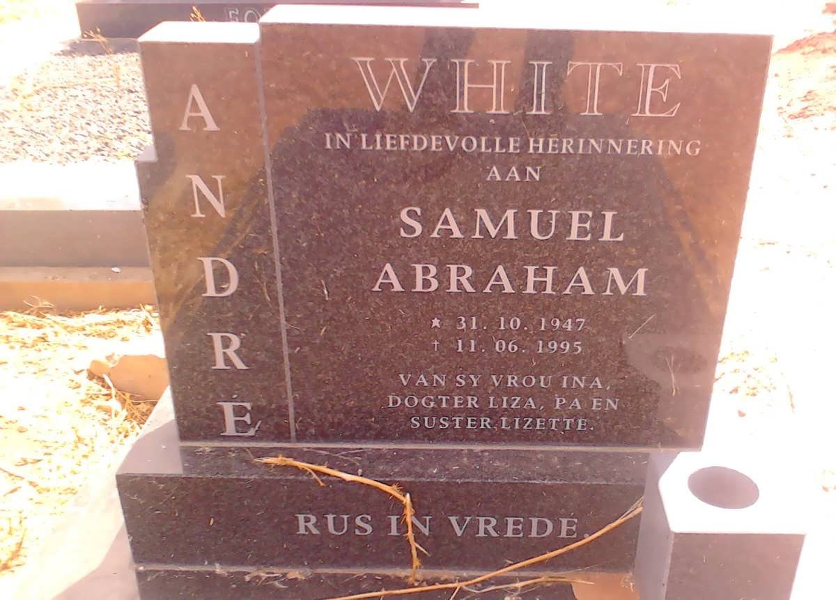 WHITE Samuel Abraham 1947-1995