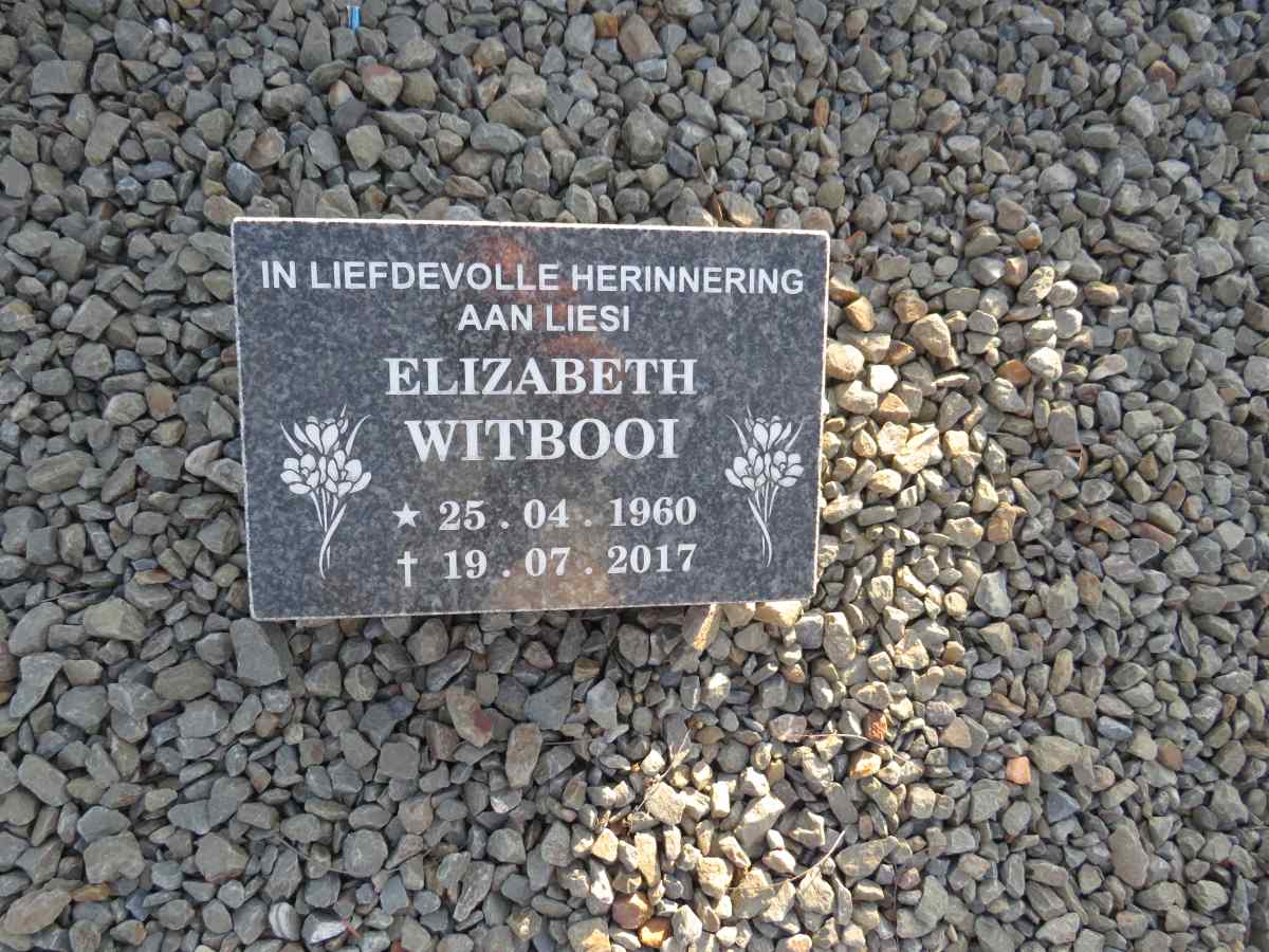 WITBOOI Elizabeth 1960-2017