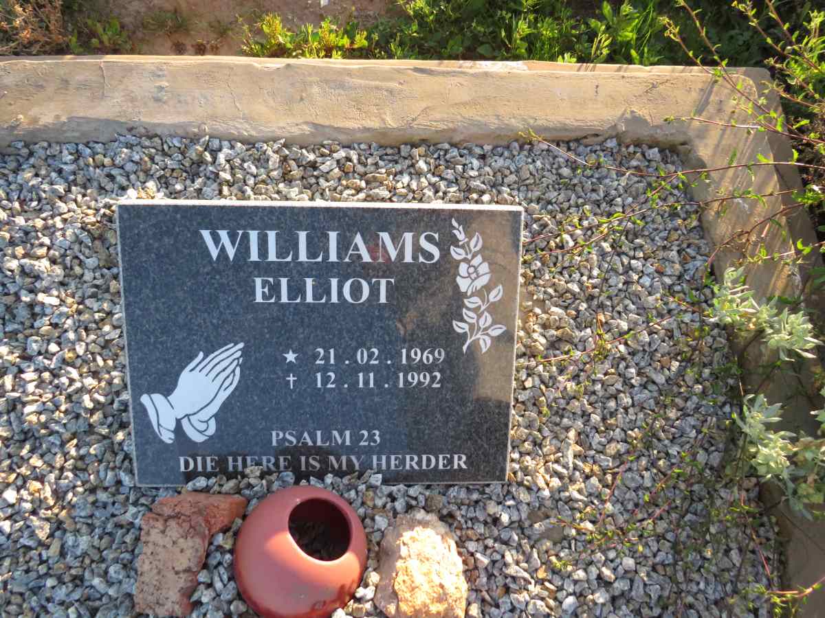 WILLIAMS Elliot 1969-1992