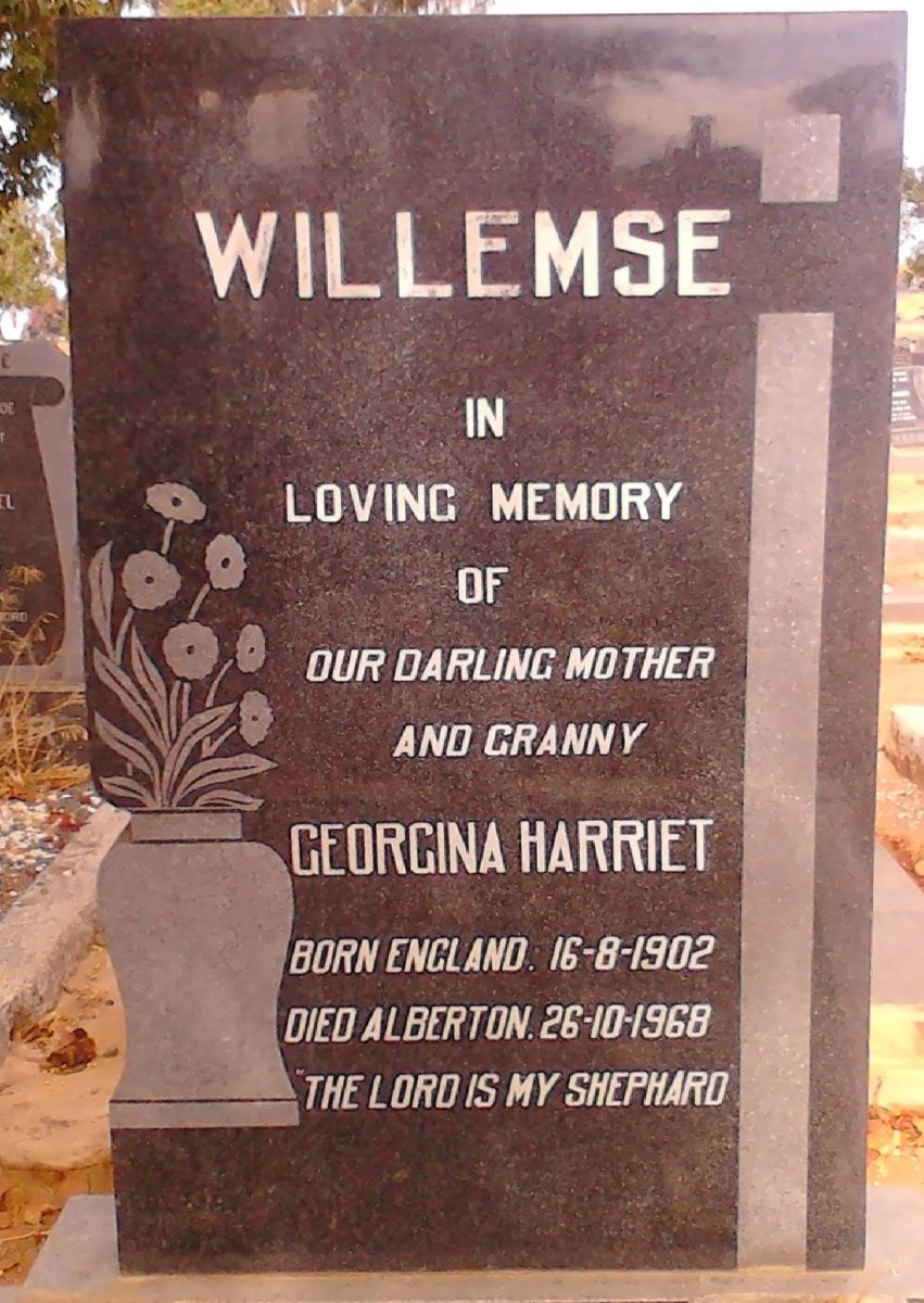 WILLEMSE Georgina Harriet 1902-1968