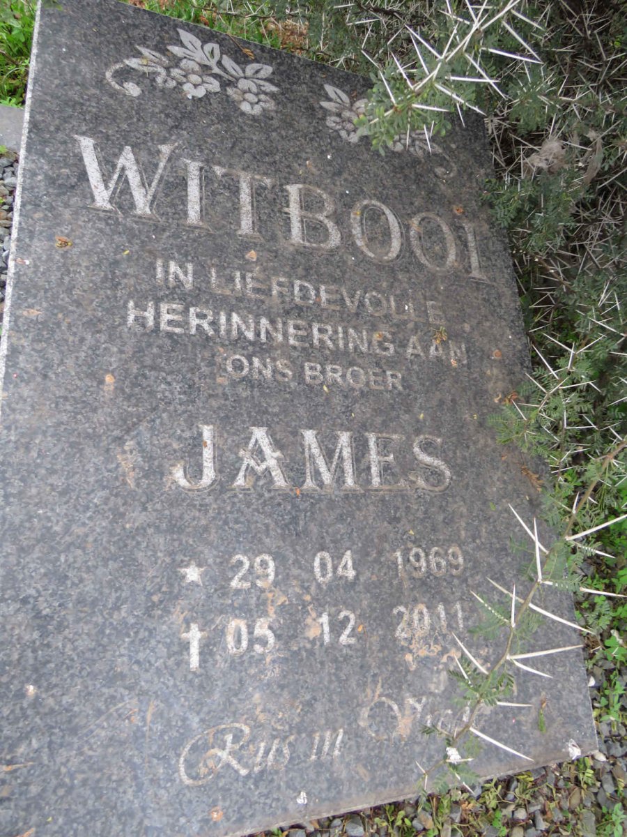 WITBOOI James 1969-2011