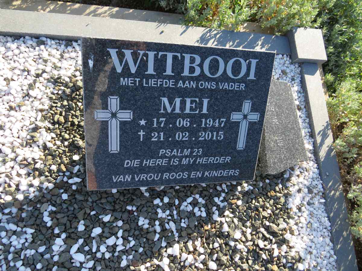 WITBOOI Mei 1947-2015