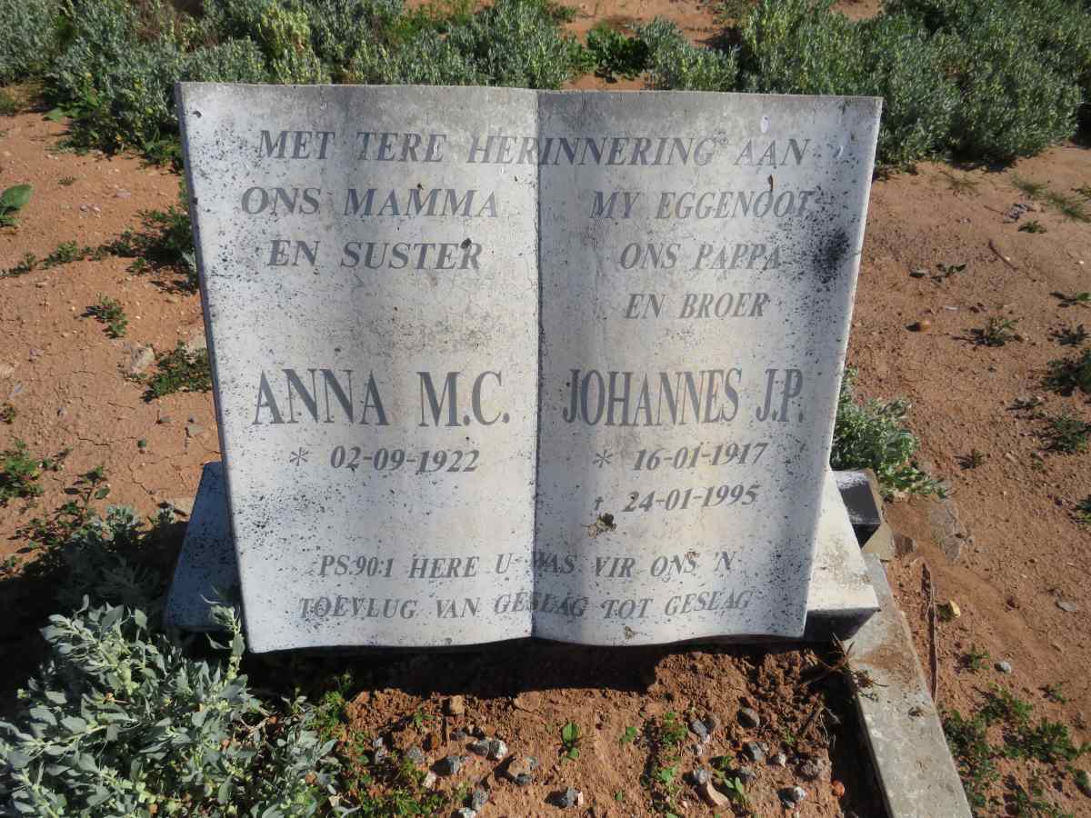 WYK Johannes J.P., van 1917-1995 & Anna M.C. 1922-