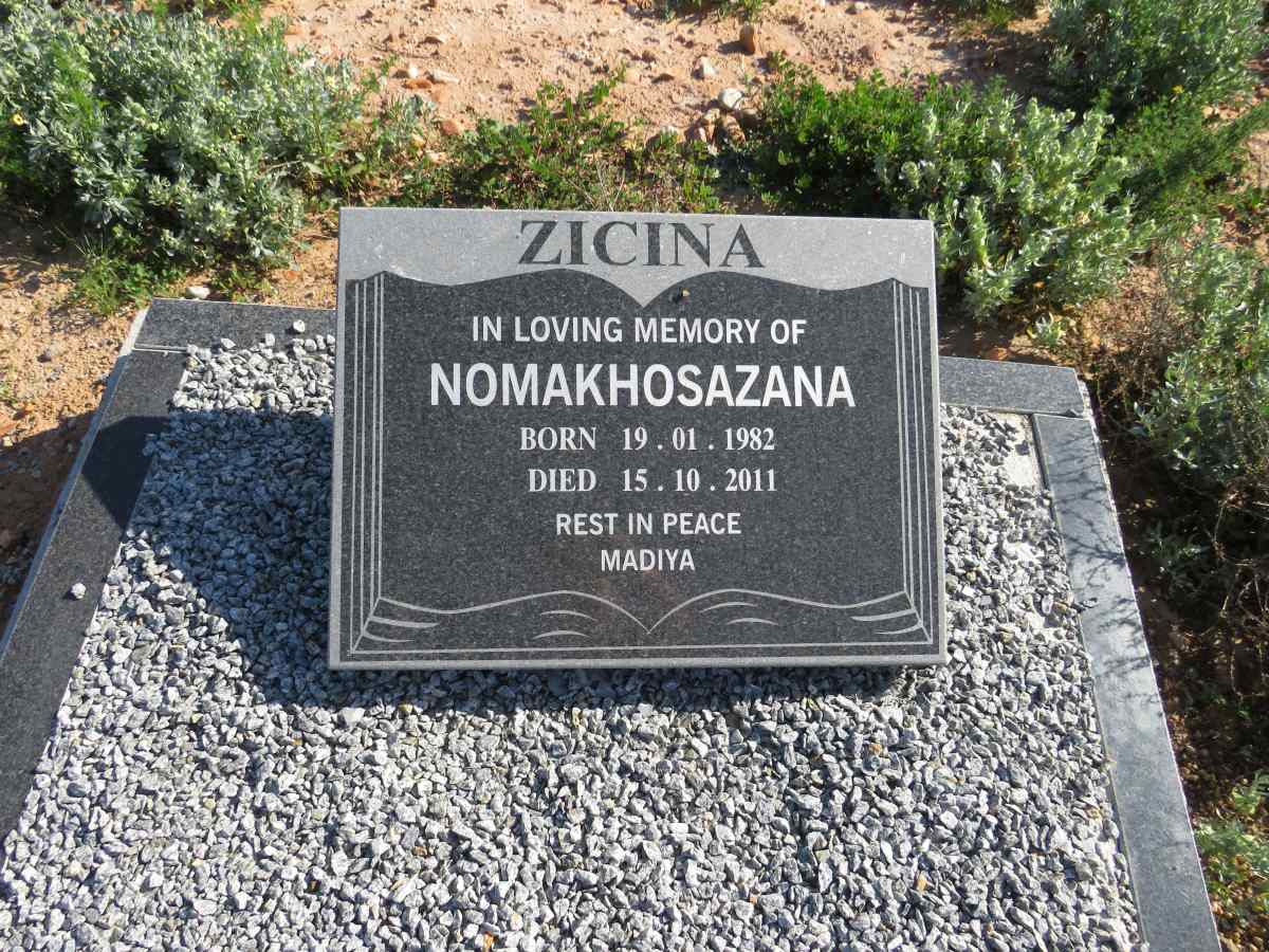 ZICINA Nomakhosazana 1982-2011