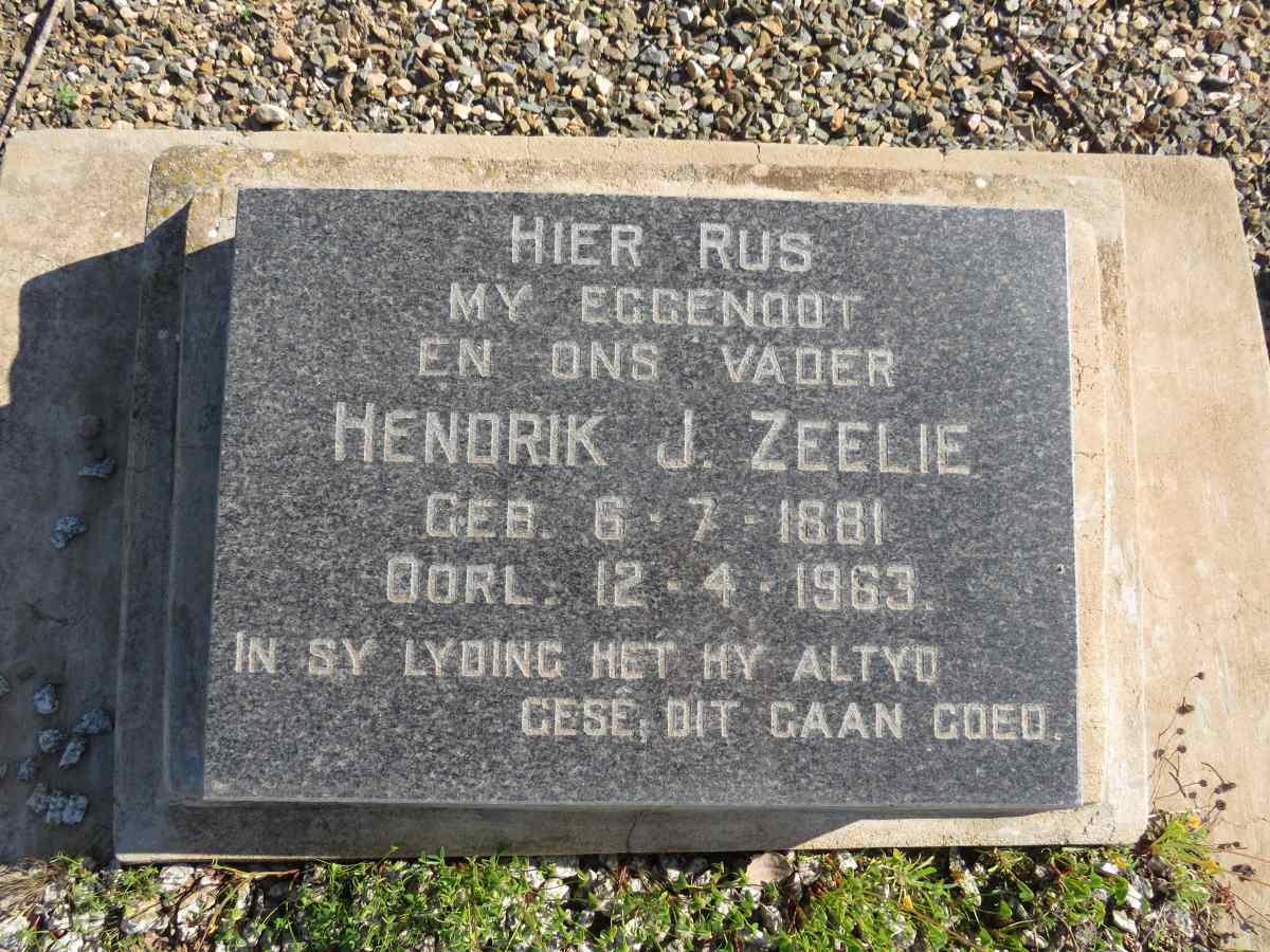 ZEELIE Hendrik J. 1881-1963