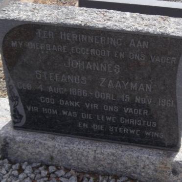 ZAAYMAN Johannes Stefanus 1986-1961