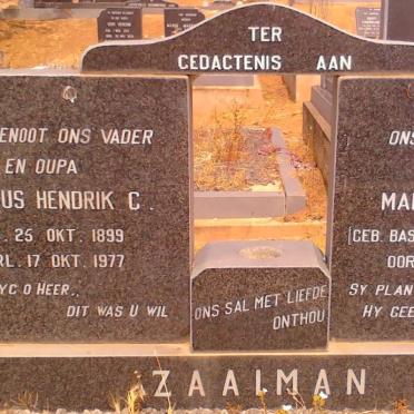 ZAAIMAN Jakobus Hendrik C. 1899-1977 &amp; Maria J.J. BASSON 1914-1983