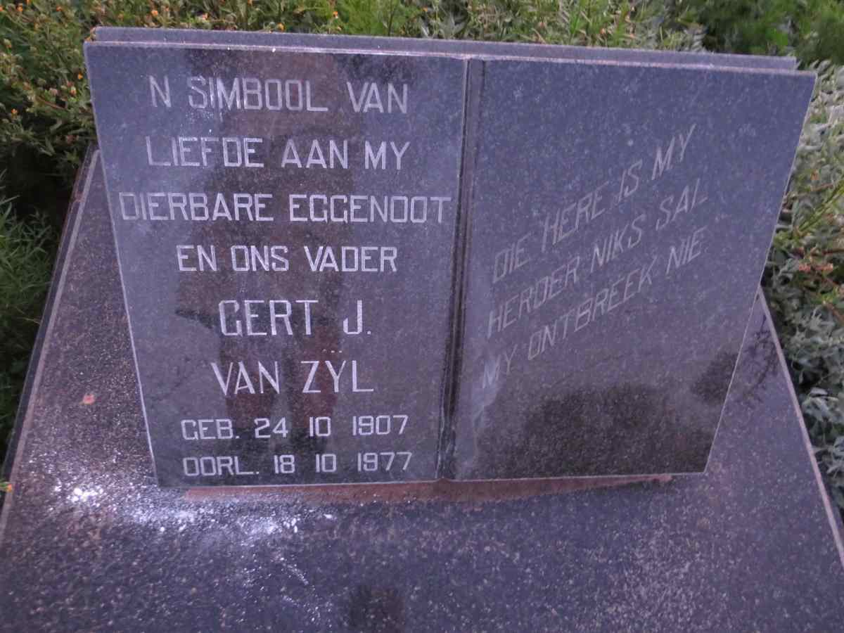 ZYL Gert J., van 1907-1977