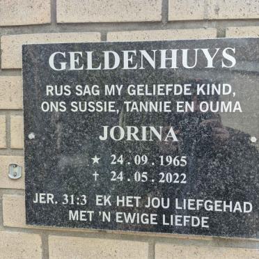 GELDENHUYS Jorina 1965-2022