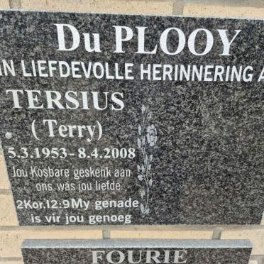 PLOOY Tersius, du 1953-2008