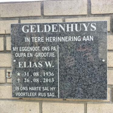 GELDENHUYS Elias W. 1936-2013