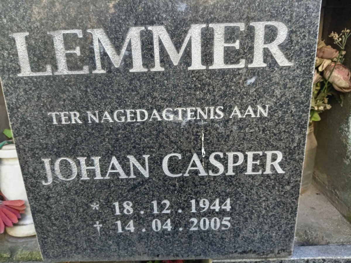 LEMMER Johan Casper 1944-2005