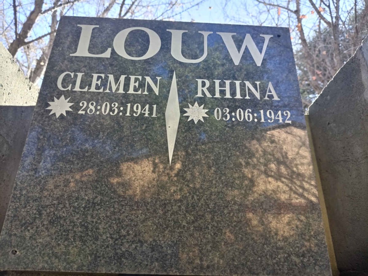 LOUW Clemen 1941 & Rhina 1942 -