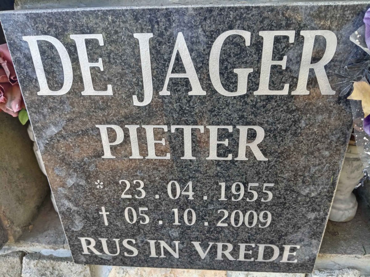 JAGER Pieter, de 1955-2009