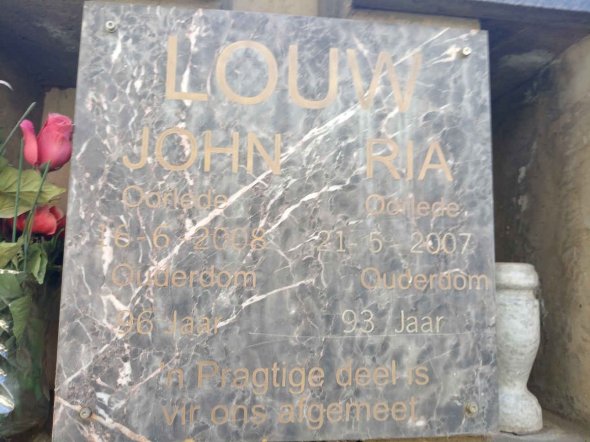 LOUW John -2008 & Ria -2007