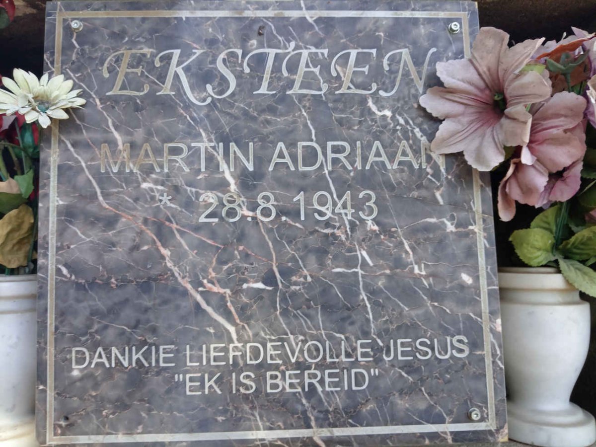 EKSTEEN Martin Adriaan 1943-