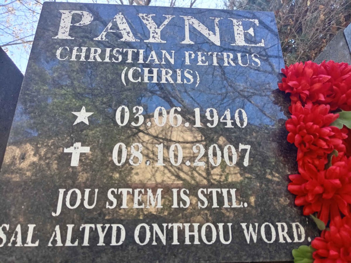 PAYNE Christian Petrus 1940-2007