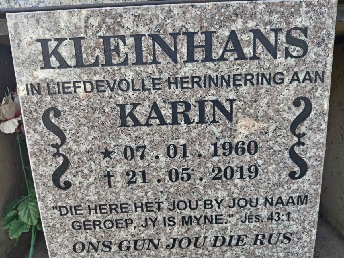 KLEINHANS Karin 1960-2019